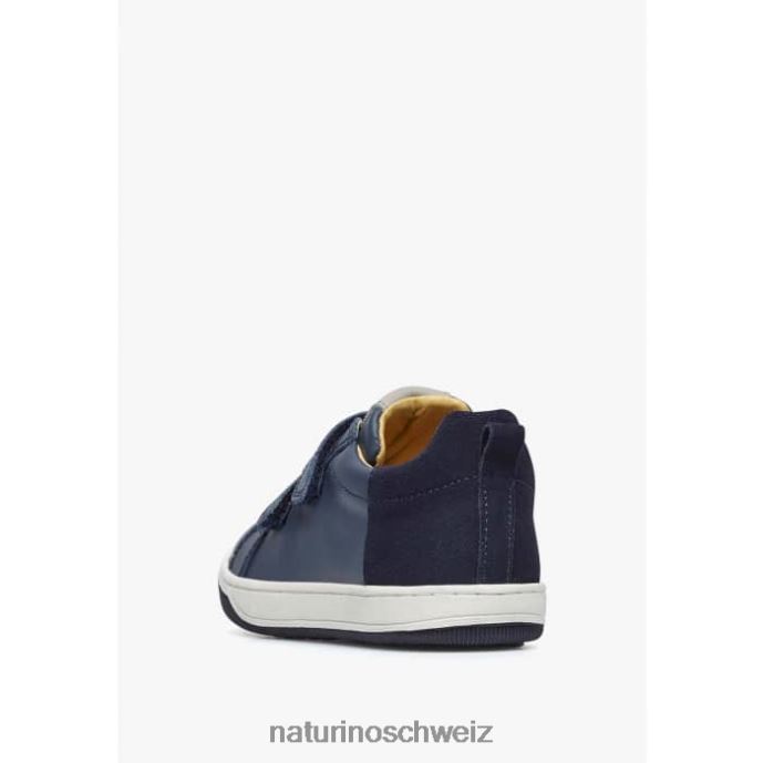 Naturino Caleb vl Sneakers aus Nappaleder und Wildleder Kinder Blau 66HJ525