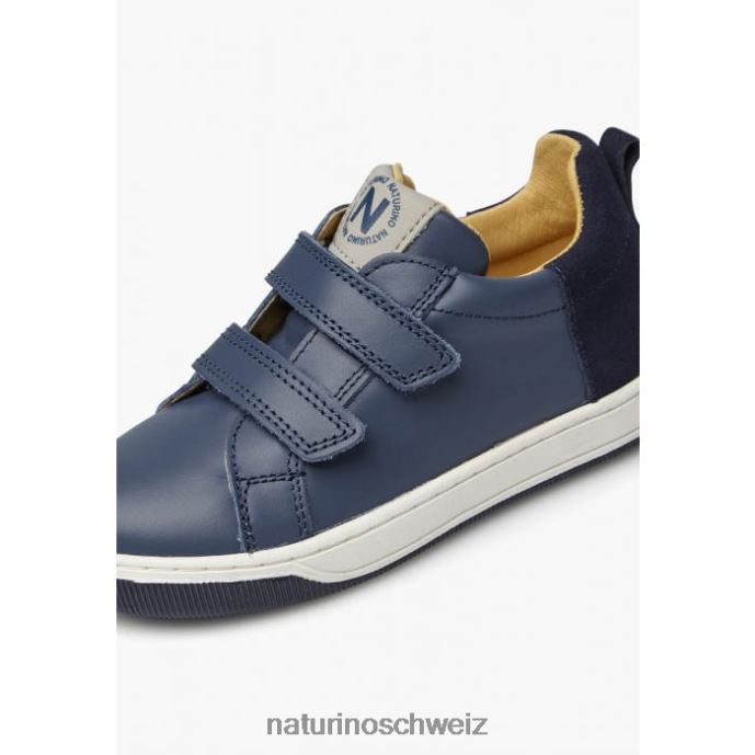 Naturino Caleb vl Sneakers aus Nappaleder und Wildleder Kinder Blau 66HJ525