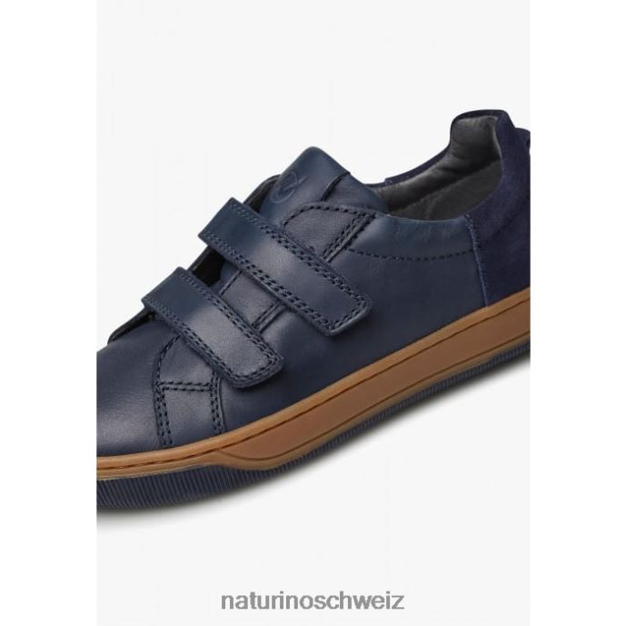 Naturino Caleb vl Sneakers aus Nappaleder und Wildleder Kinder Marine 66HJ435