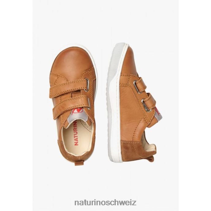 Naturino Caleb vl Sneakers aus Nappaleder und Wildleder Kinder braun 66HJ524