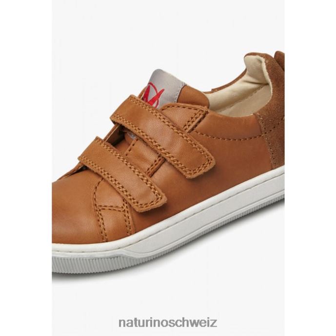 Naturino Caleb vl Sneakers aus Nappaleder und Wildleder Kinder braun 66HJ524