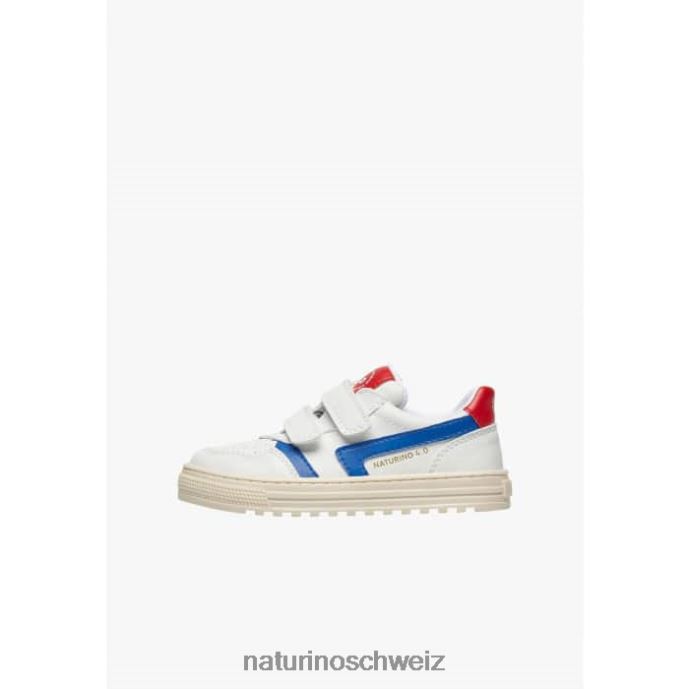 Naturino Ceonia vl. Turnschuhe aus Kunstleder Kinder weiß-himmelblau 66HJ48