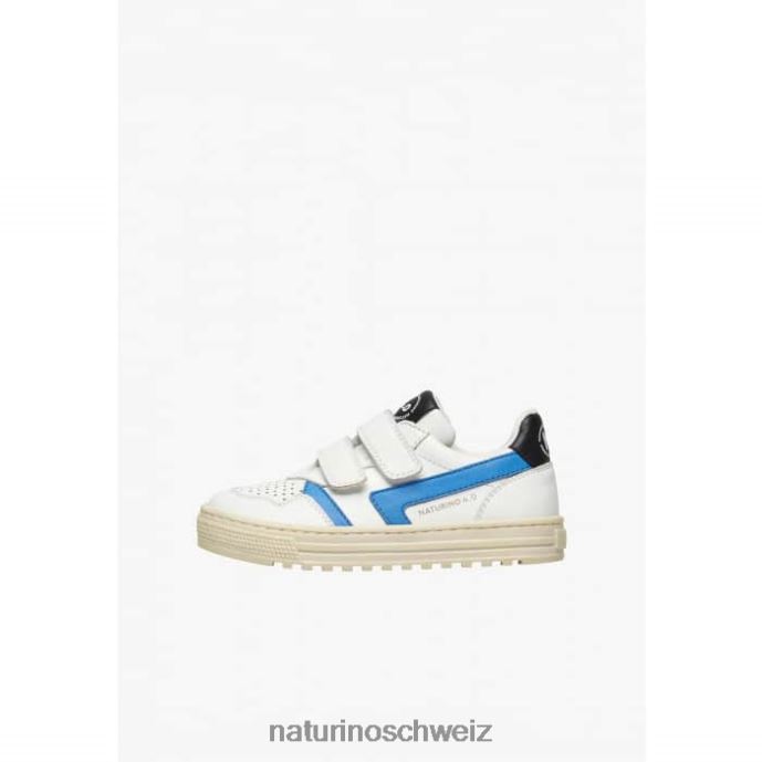 Naturino Ceonia vl. Turnschuhe aus Kunstleder Kinder weiß-marine 66HJ47