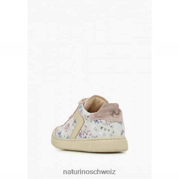 Naturino Clarendon-Reißverschluss Sneakers aus Leder und Wildleder Kinder Rosa 66HJ411