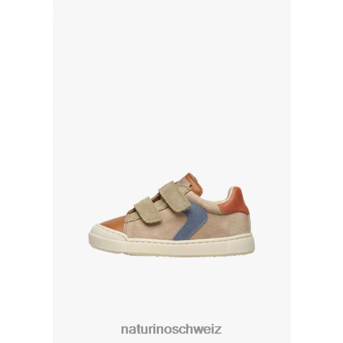 Naturino Clarendon vl Sneakers aus Leder und Wildleder Kinder braun-taubengrau 66HJ455