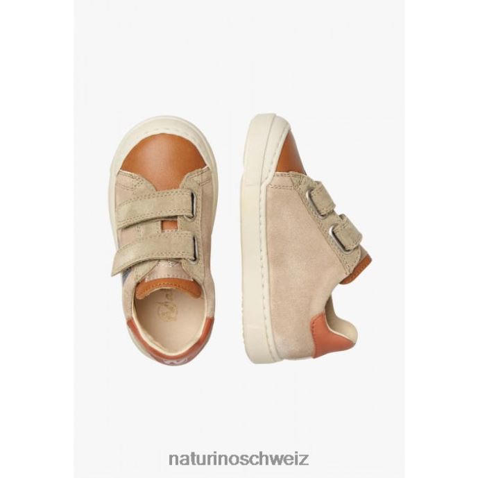 Naturino Clarendon vl Sneakers aus Leder und Wildleder Kinder braun-taubengrau 66HJ455