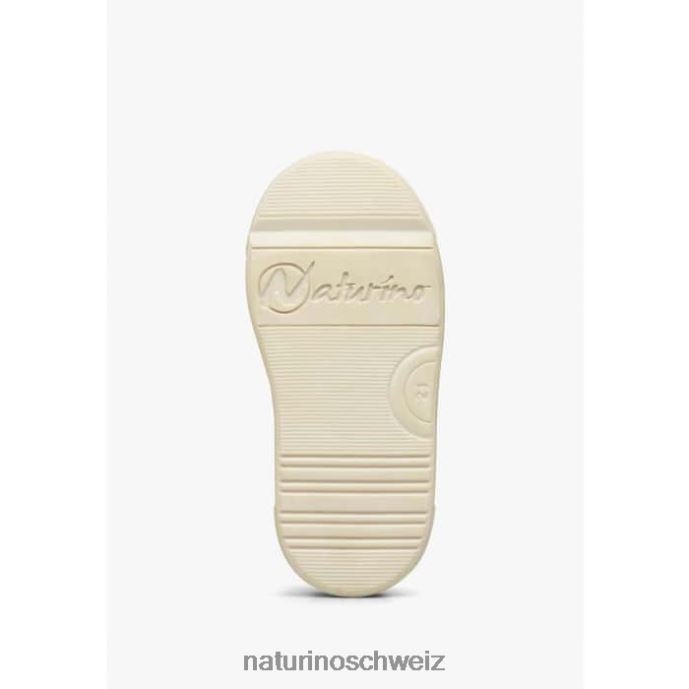 Naturino Faluk-Reißverschluss Sneakers aus Leder und Wildleder Kinder Platin-Puderrosa 66HJ477