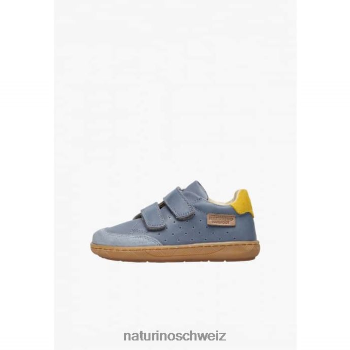 Naturino Koalitos Sneakers aus Nappaleder und Wildleder Kinder hellblau 66HJ438