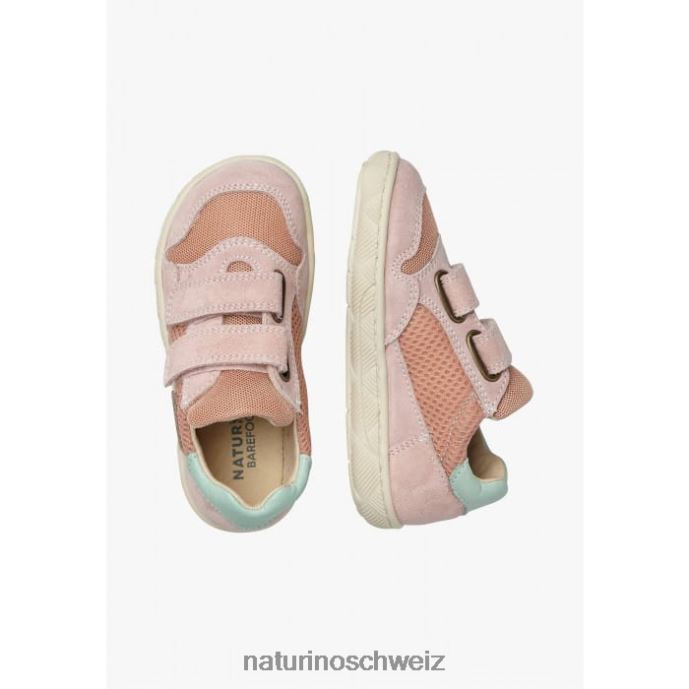 Naturino Lilox vl Sneakers aus Wildleder und Stoff Kinder Rosa 66HJ514