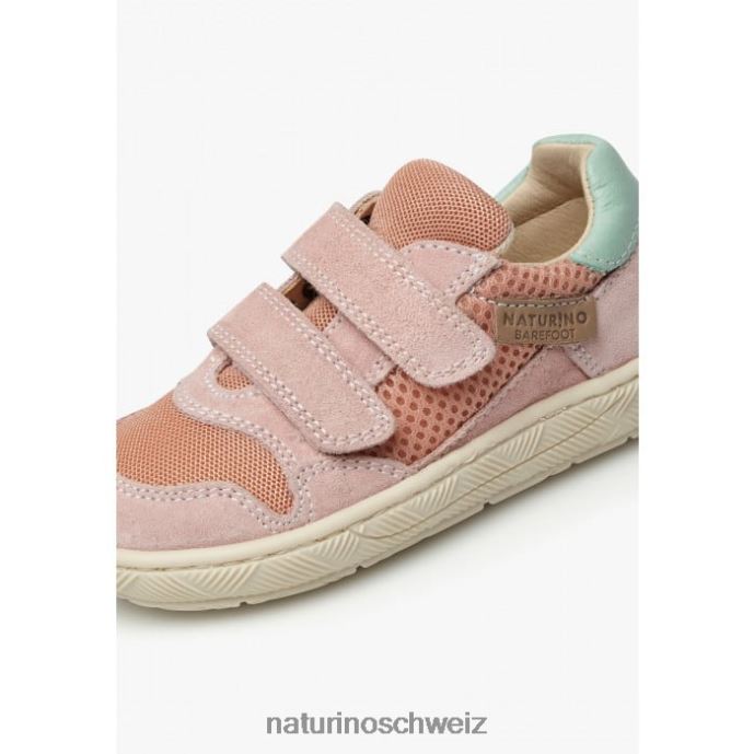 Naturino Lilox vl Sneakers aus Wildleder und Stoff Kinder Rosa 66HJ514