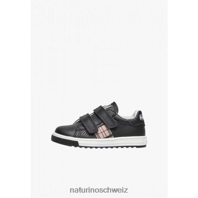 Naturino Naht vl Ledersneaker Kinder Schwarz 66HJ443