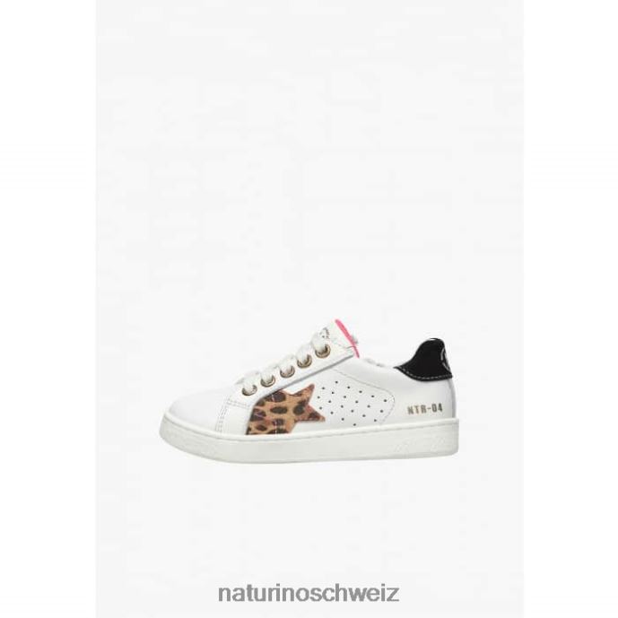 Naturino Pinn-Reißverschluss. Sneakers aus Leder und Wildleder Kinder Weiss 66HJ391