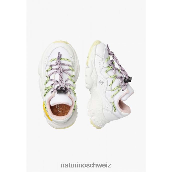 Naturino Raikiri Junior. Sneakers aus Kunstleder und technischem Stoff Kinder Weiss 66HJ38