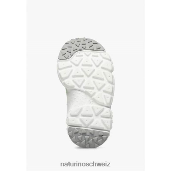 Naturino Ray Junior vl. Turnschuhe aus Öko-Leder und Stoff Kinder rosa-grün 66HJ31