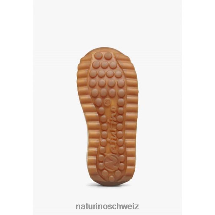 Naturino Sammy 2 vl. Sneakers aus Leder und Stoff Kinder Beige 66HJ422