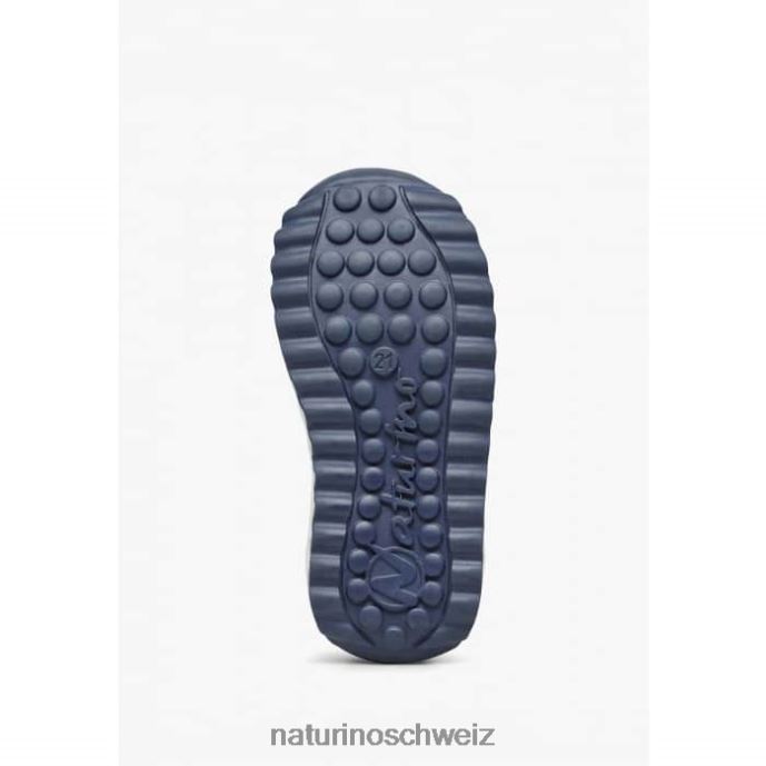 Naturino Sammy 2 vl. Sneakers aus Leder und Stoff Kinder Marine 66HJ493