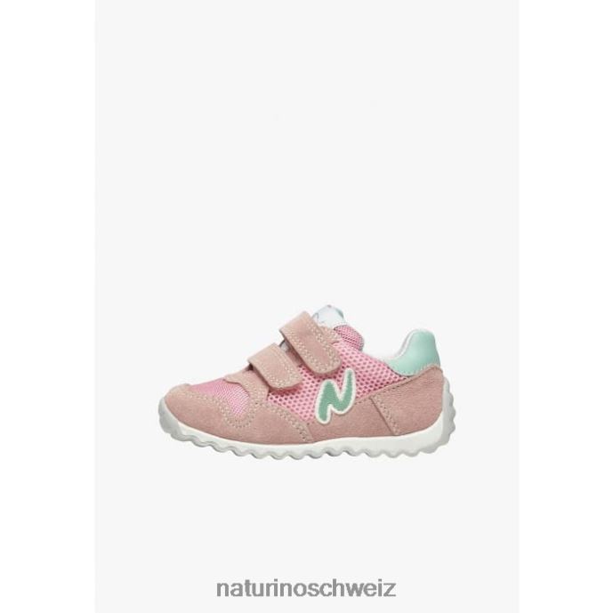 Naturino Sammy 2 vl. Sneakers aus Leder und Stoff Kinder Rosa 66HJ428