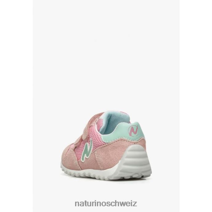 Naturino Sammy 2 vl. Sneakers aus Leder und Stoff Kinder Rosa 66HJ428