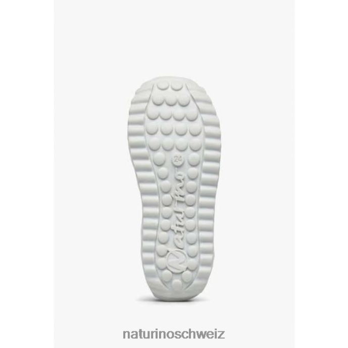 Naturino Sammy 2 vl. Sneakers aus Leder und Stoff Kinder grau-fuchsia 66HJ517