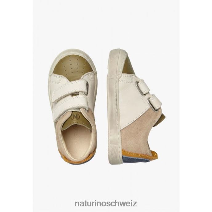 Naturino Trajan vl Sneakers aus Leder und Wildleder Kinder Taubengrau 66HJ496