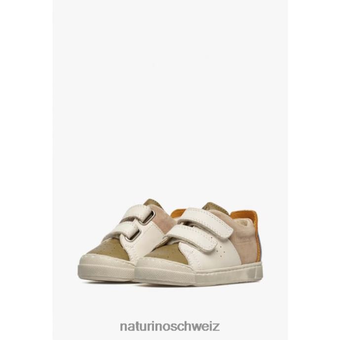 Naturino Trajan vl Sneakers aus Leder und Wildleder Kinder Taubengrau 66HJ496