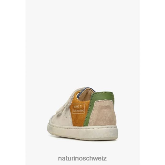 Naturino Trajan vl Sneakers aus Leder und Wildleder Kinder blau-cognac 66HJ499