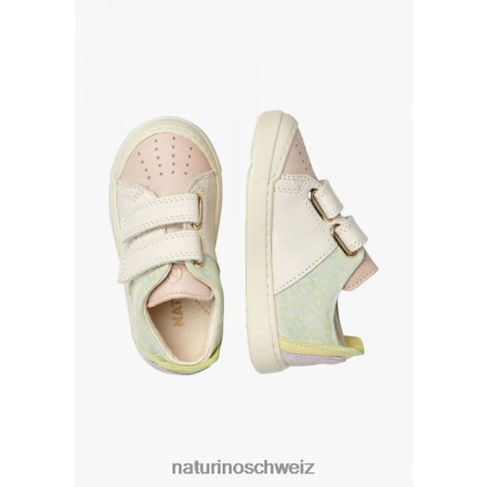 Naturino Trajan vl Sneakers aus Leder und Wildleder Kinder rosa-creme 66HJ398