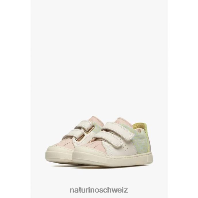 Naturino Trajan vl Sneakers aus Leder und Wildleder Kinder rosa-creme 66HJ398