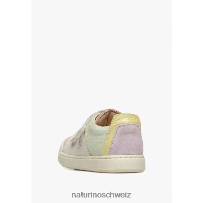 Naturino Trajan vl Sneakers aus Leder und Wildleder Kinder rosa-creme 66HJ398