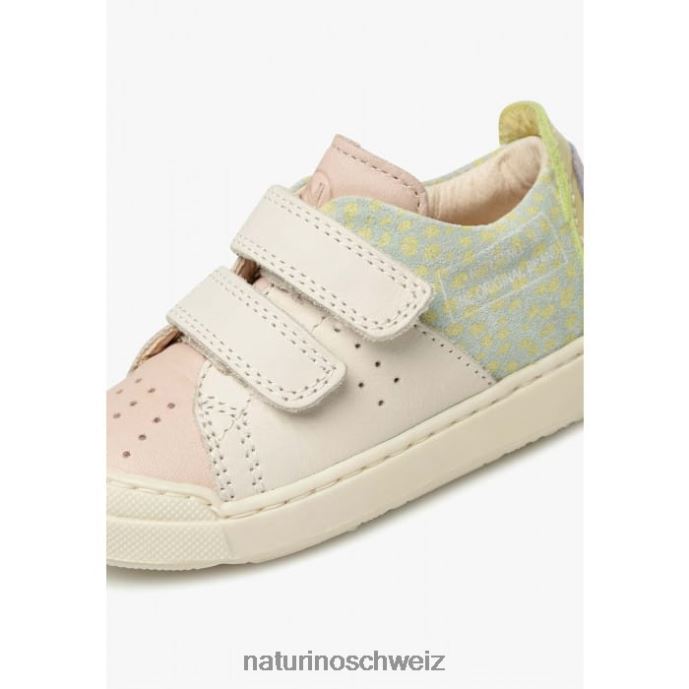 Naturino Trajan vl Sneakers aus Leder und Wildleder Kinder rosa-creme 66HJ398