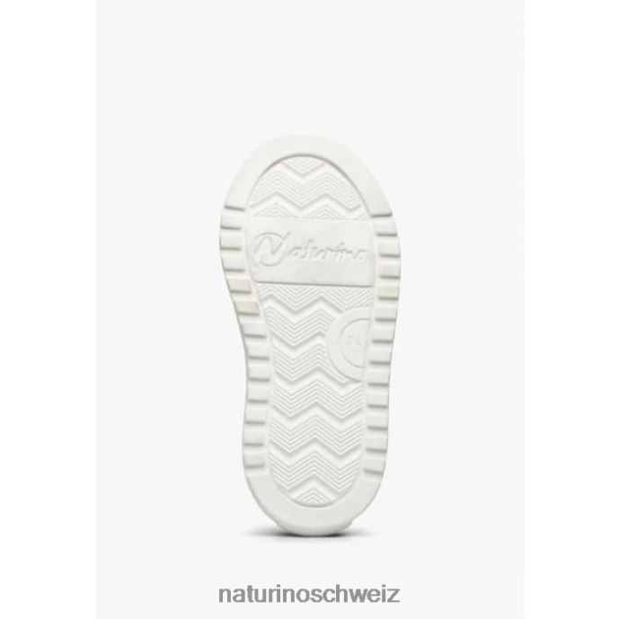 Naturino Welle vl. Sneakers aus Leder und Stoff Kinder Blau Weiss 66HJ444