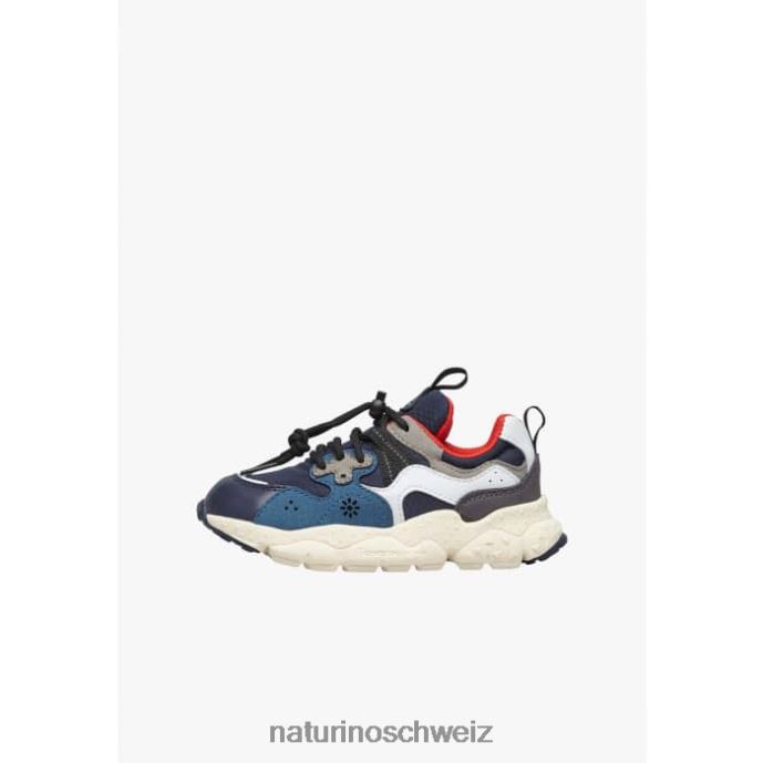 Naturino Yamano 3 Junior. Sneaker aus technischem Stoff und veganem Leder Kinder Blau 66HJ32