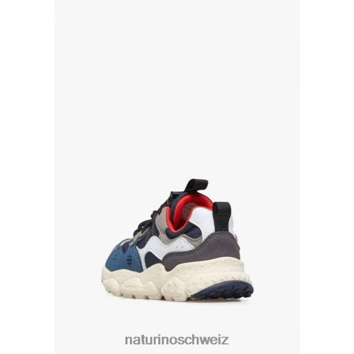 Naturino Yamano 3 Junior. Sneaker aus technischem Stoff und veganem Leder Kinder Blau 66HJ32