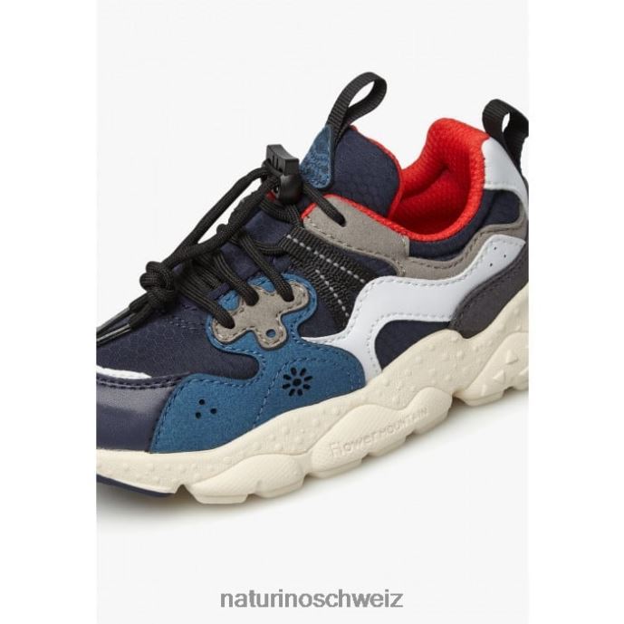 Naturino Yamano 3 Junior. Sneaker aus technischem Stoff und veganem Leder Kinder Blau 66HJ32