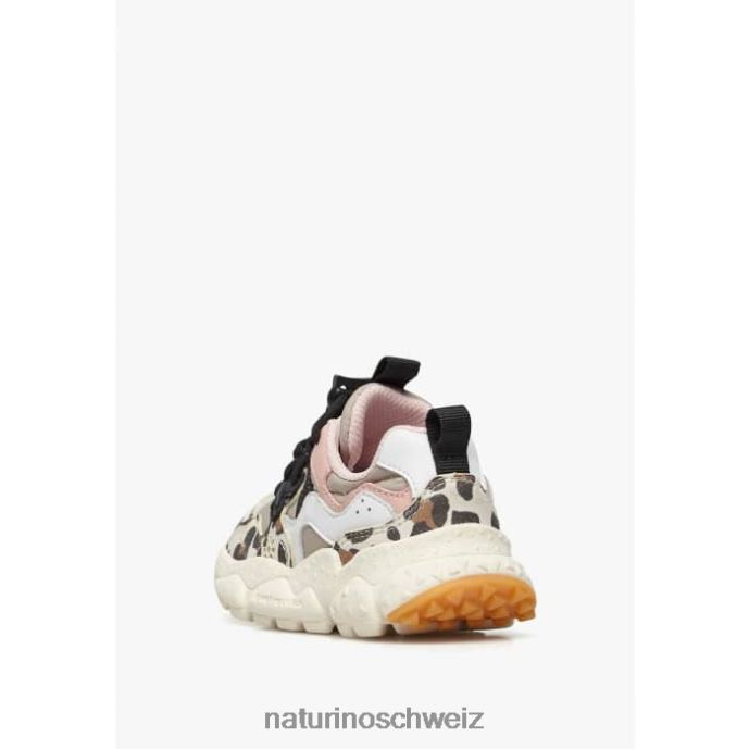 Naturino Yamano 3 Junior. Sneakers aus Kunstleder und technischem Stoff Kinder beige-weiß 66HJ37