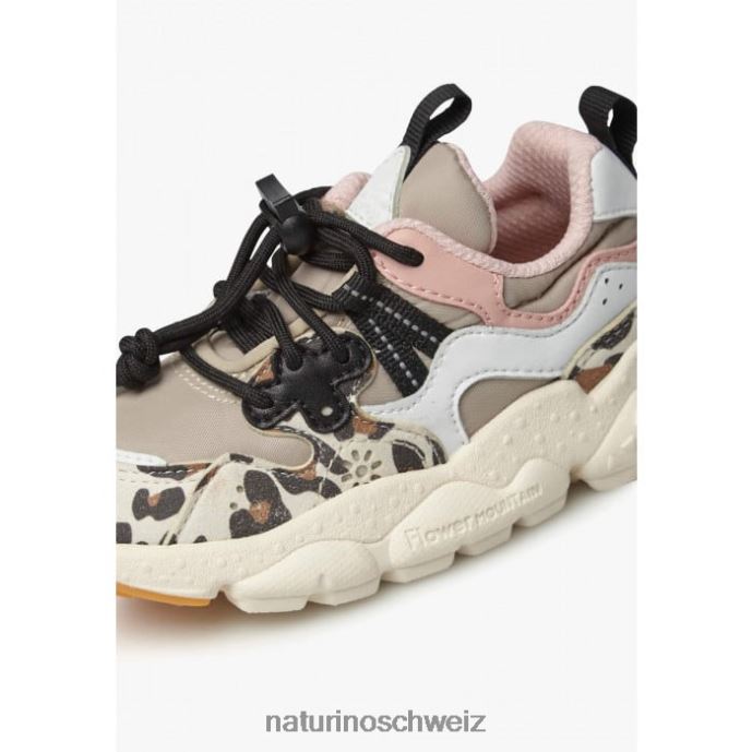 Naturino Yamano 3 Junior. Sneakers aus Kunstleder und technischem Stoff Kinder beige-weiß 66HJ37