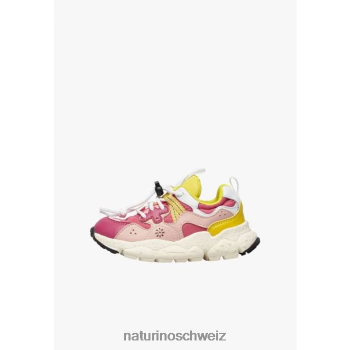 Naturino Yamano 3 Junior. Sneakers aus Öko-Leder und technischem Stoff Kinder Fuchsie 66HJ36