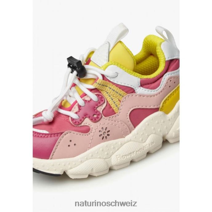 Naturino Yamano 3 Junior. Sneakers aus Öko-Leder und technischem Stoff Kinder Fuchsie 66HJ36