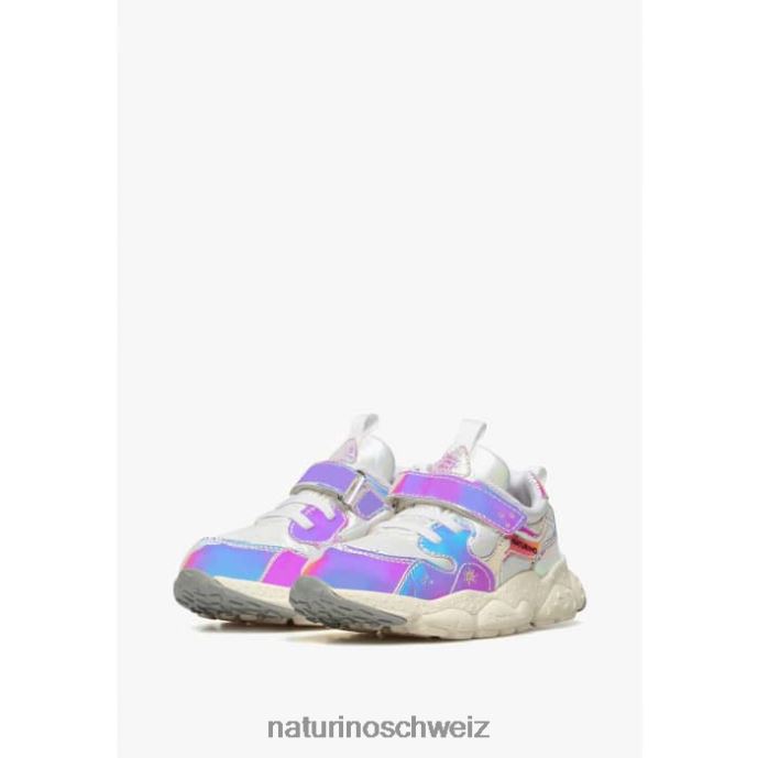 Naturino Yamano 3 Vl Junior. Sneakers aus Kunstleder und technischem Stoff Kinder hellblau-lila 66HJ43