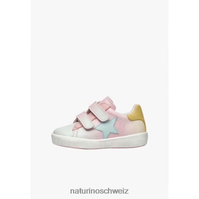 Naturino annie vl Ledersneaker mit Sternaufnäher Kinder Rosa 66HJ364