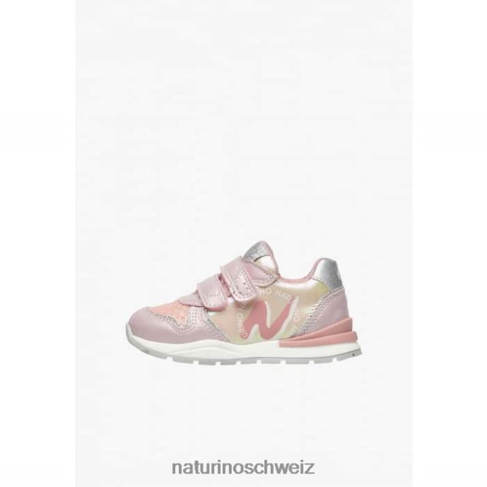 Naturino argal vl Sneakers aus Leder und Stoff Kinder Rosa 66HJ445