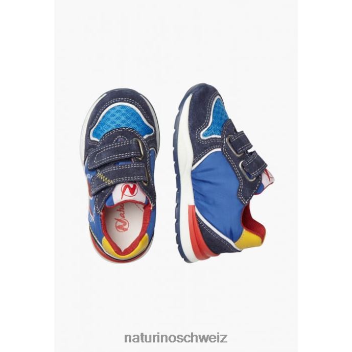 Naturino argal vl Sneakers aus Wildleder und Stoff Kinder Blau 66HJ395