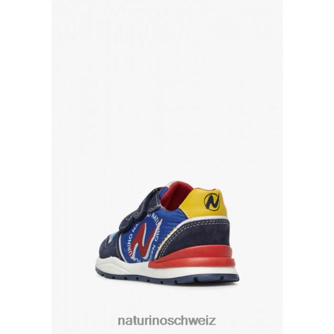 Naturino argal vl Sneakers aus Wildleder und Stoff Kinder Blau 66HJ395