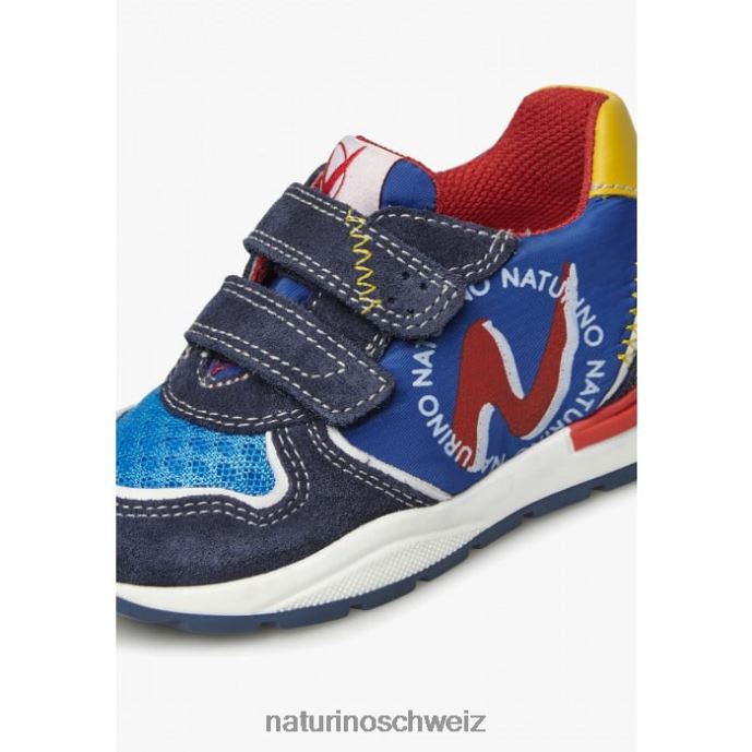 Naturino argal vl Sneakers aus Wildleder und Stoff Kinder Blau 66HJ395