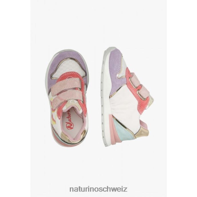 Naturino argal vl Sneakers aus Wildleder und Stoff Kinder lila-weiß 66HJ463