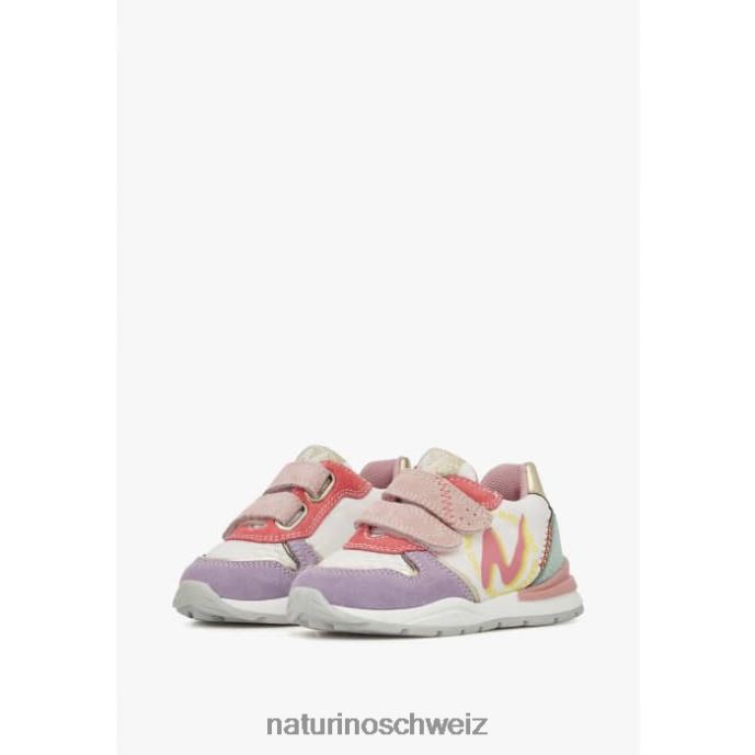 Naturino argal vl Sneakers aus Wildleder und Stoff Kinder lila-weiß 66HJ463