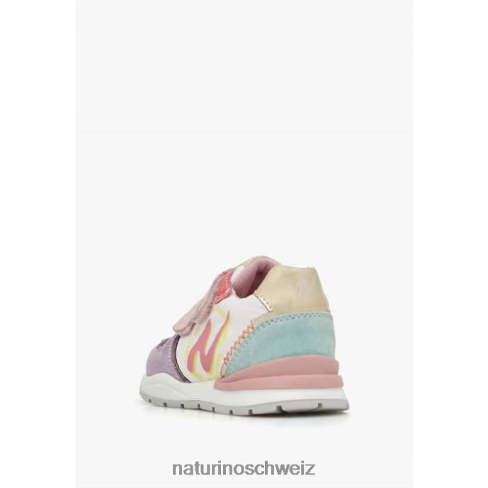 Naturino argal vl Sneakers aus Wildleder und Stoff Kinder lila-weiß 66HJ463