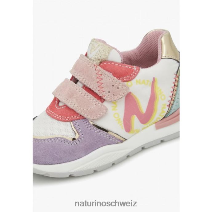 Naturino argal vl Sneakers aus Wildleder und Stoff Kinder lila-weiß 66HJ463