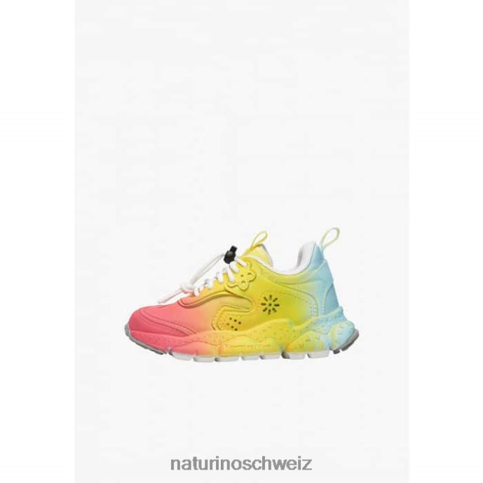 Naturino doi junior. Turnschuhe aus Öko-Leder und Stoff Kinder Fuchsie 66HJ40