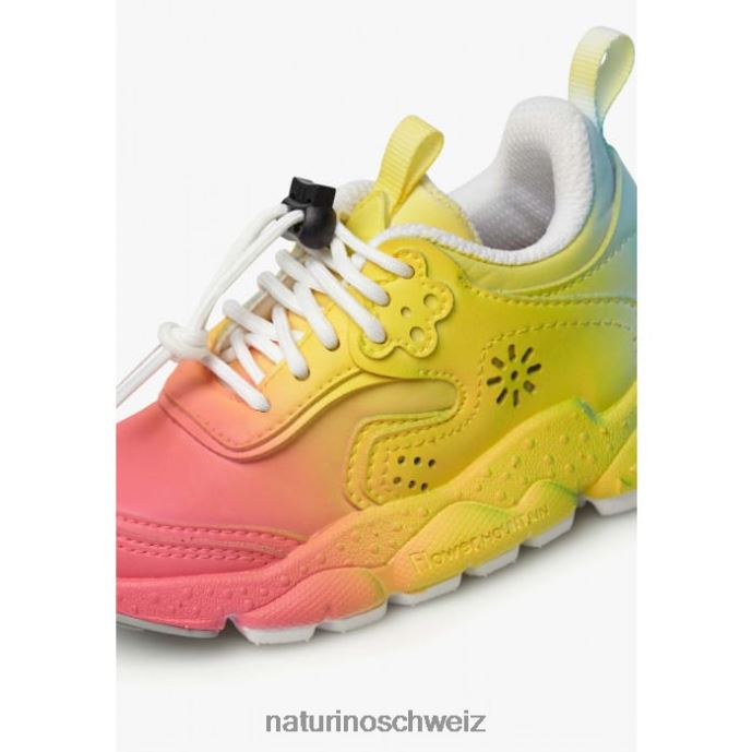 Naturino doi junior. Turnschuhe aus Öko-Leder und Stoff Kinder Fuchsie 66HJ40